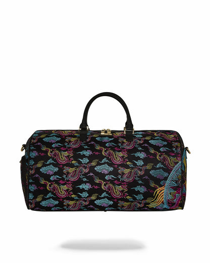 EMBROIDERED DRAGONS DUFFLE