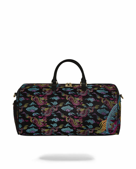 EMBROIDERED DRAGONS DUFFLE