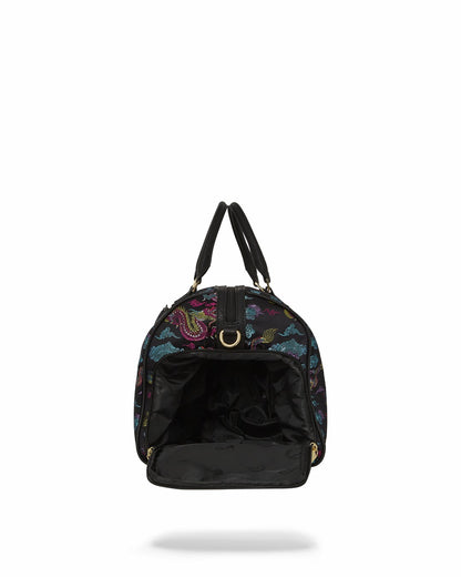 EMBROIDERED DRAGONS DUFFLE
