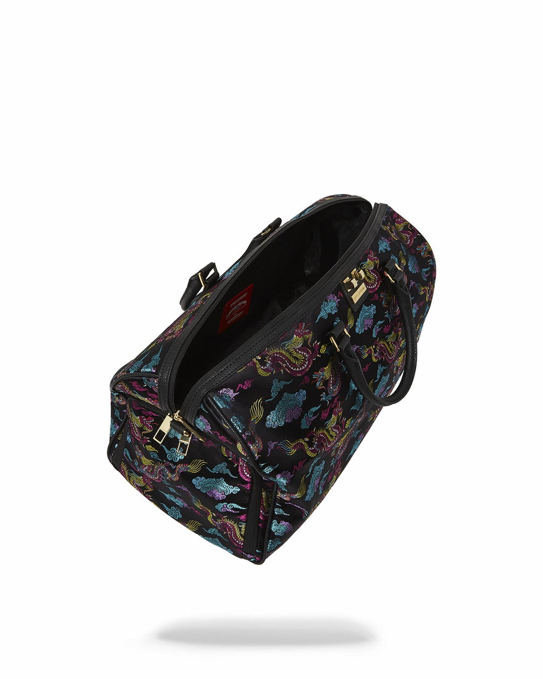 EMBROIDERED DRAGONS DUFFLE