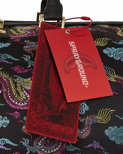 EMBROIDERED DRAGONS DUFFLE