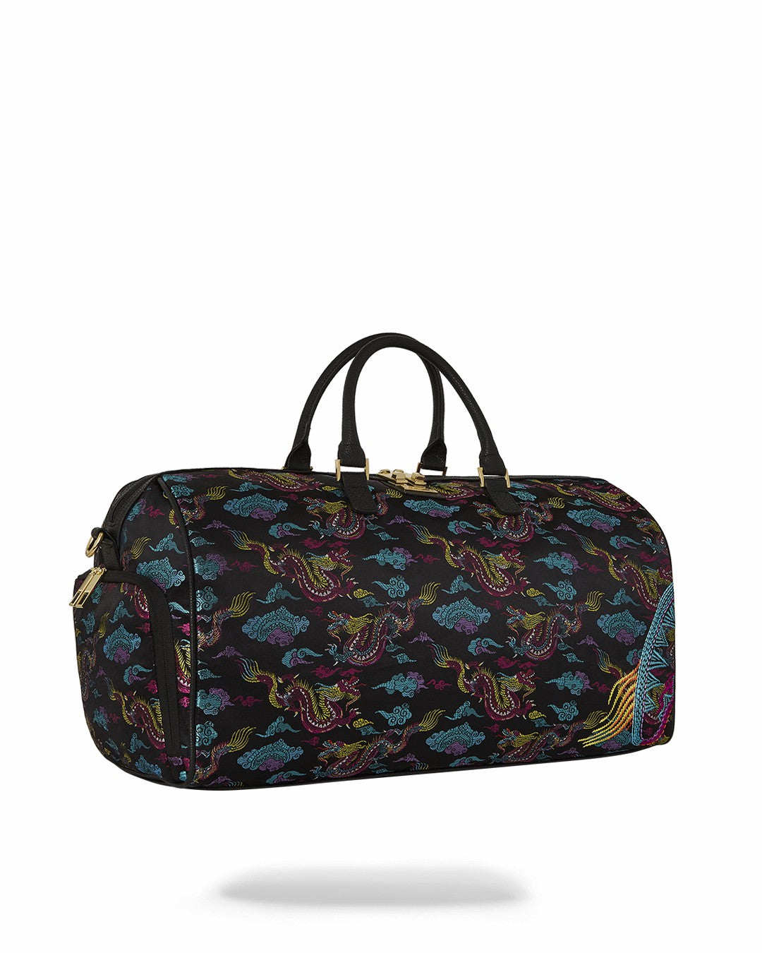 EMBROIDERED DRAGONS DUFFLE