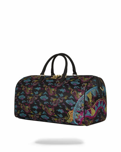 EMBROIDERED DRAGONS DUFFLE