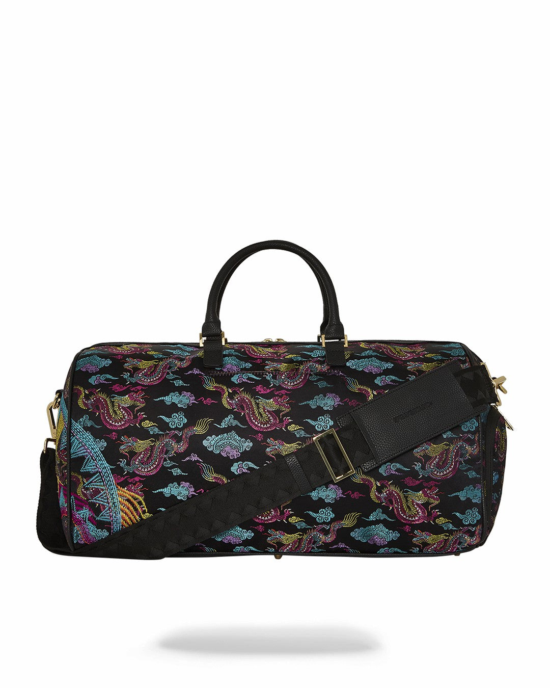 EMBROIDERED DRAGONS DUFFLE