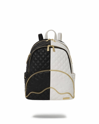 LEVELED UP SPLIT QUILT SHARK SAVAGE BACKPACK