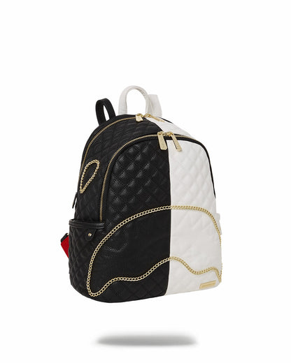 LEVELED UP SPLIT QUILT SHARK SAVAGE BACKPACK