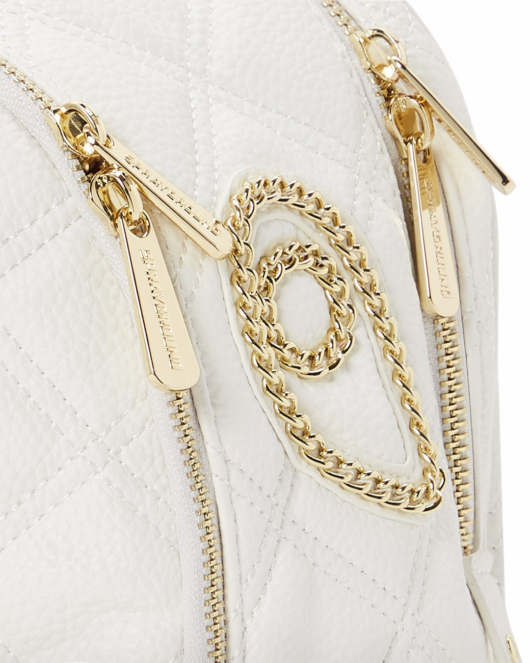RIVIERA LE BLANC GOLD CHAIN SHARK SAVAGE BACKPACK