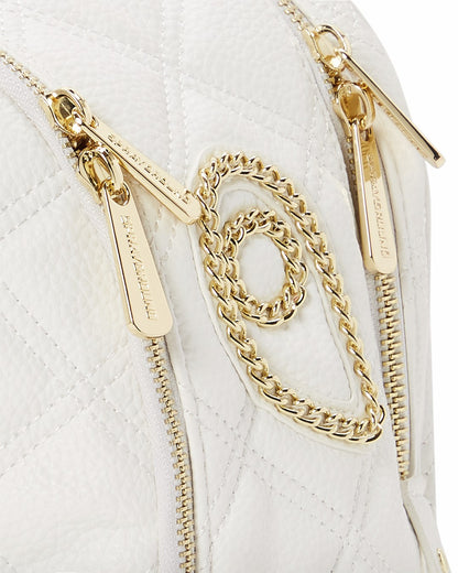 RIVIERA LE BLANC GOLD CHAIN SHARK SAVAGE BACKPACK