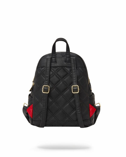 NOIR QUILT GOLD CHAIN SHARK SAVAGE BACKPACK