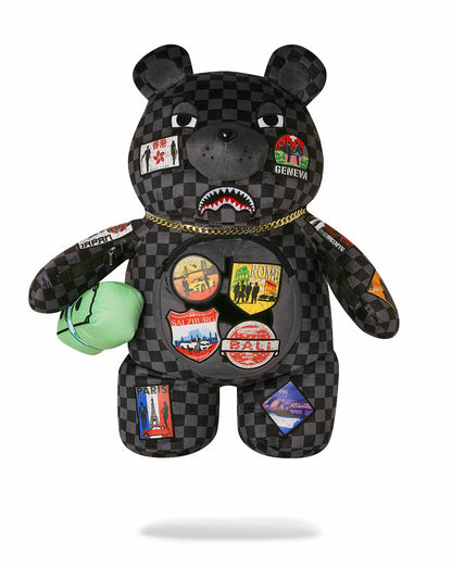 GLOBAL MOGUL UNLIMITED MILES MONEYBEAR TEDDYBEAR BACKPACK