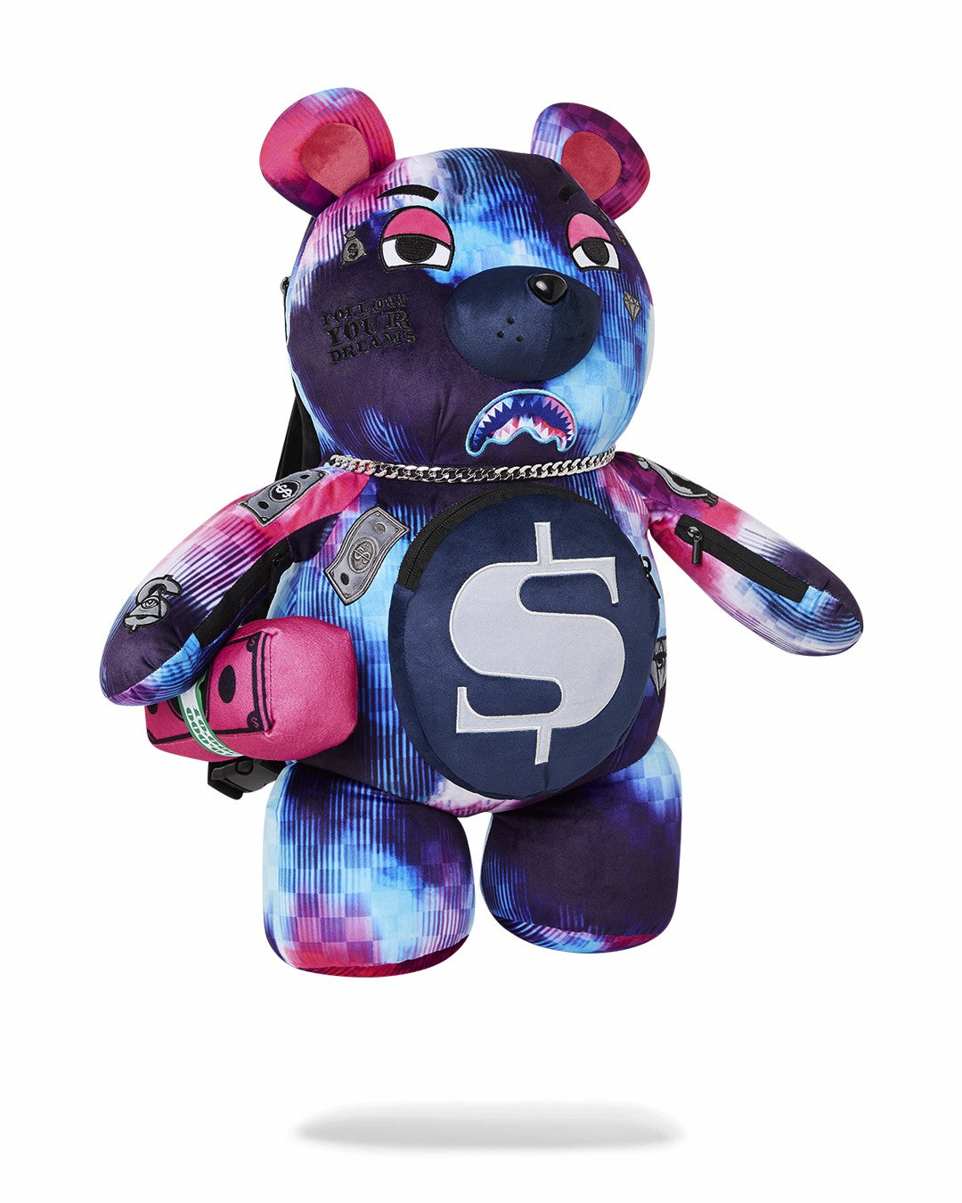 SHARKCLUB ELECTRONICA MONEYBEAR TEDDYBEAR BACKPACK