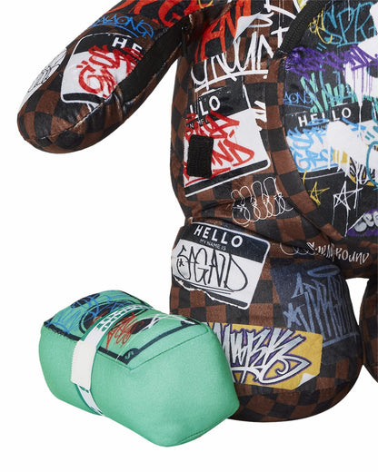SHARKS IN PARIS THE RIZZ MONEYBEAR TEDDYBEAR BACKPACK