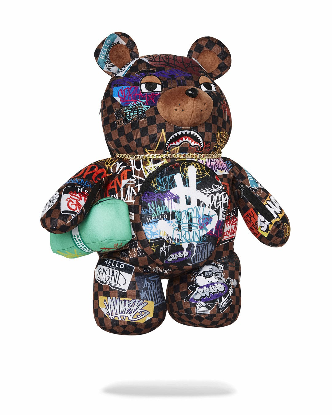 SHARKS IN PARIS THE RIZZ MONEYBEAR TEDDYBEAR BACKPACK