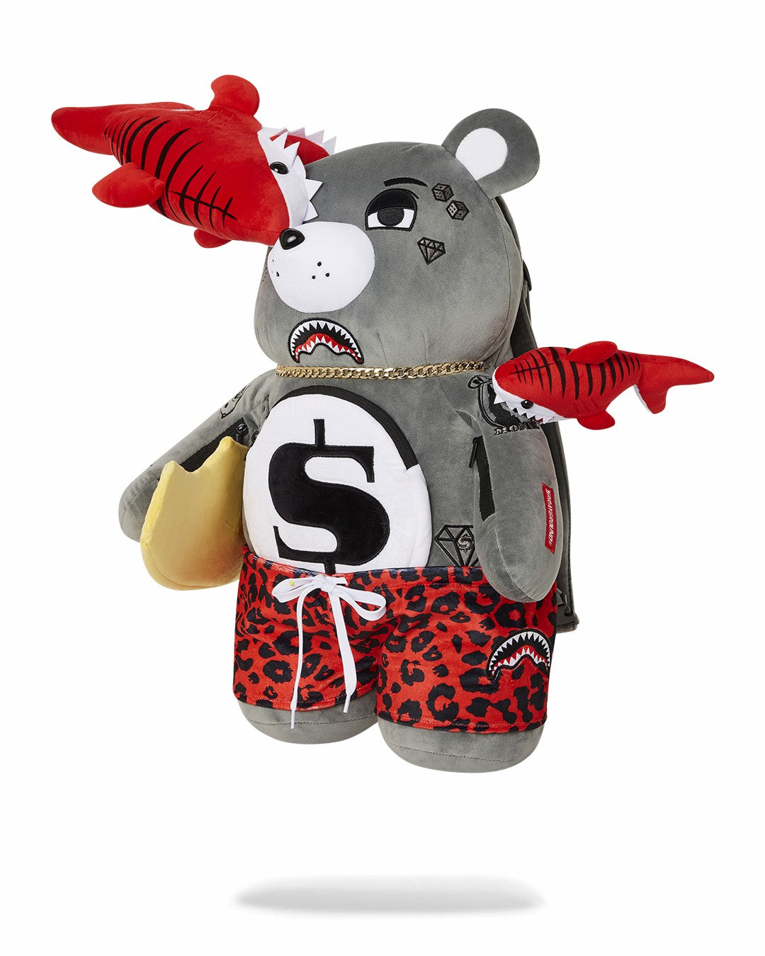SHARK FRIENDS MONEYBEAR TEDDYBEAR BACKPACK