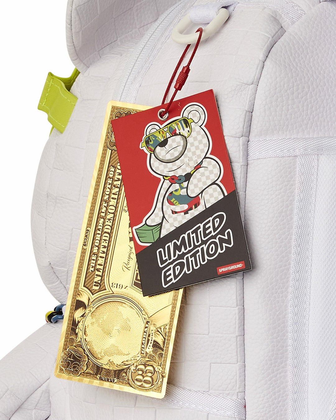 SHOW UP SHOW OUT MONEYBEAR TEDDYBEAR BACKPACK