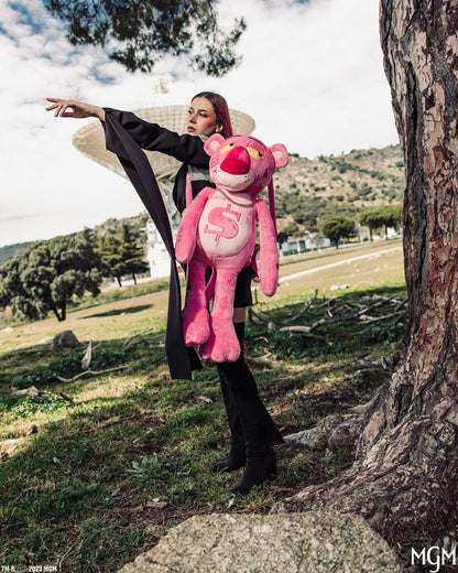 PINK PANTHER UP TO NO GOOD TEDDY BEAR BACKPACK
