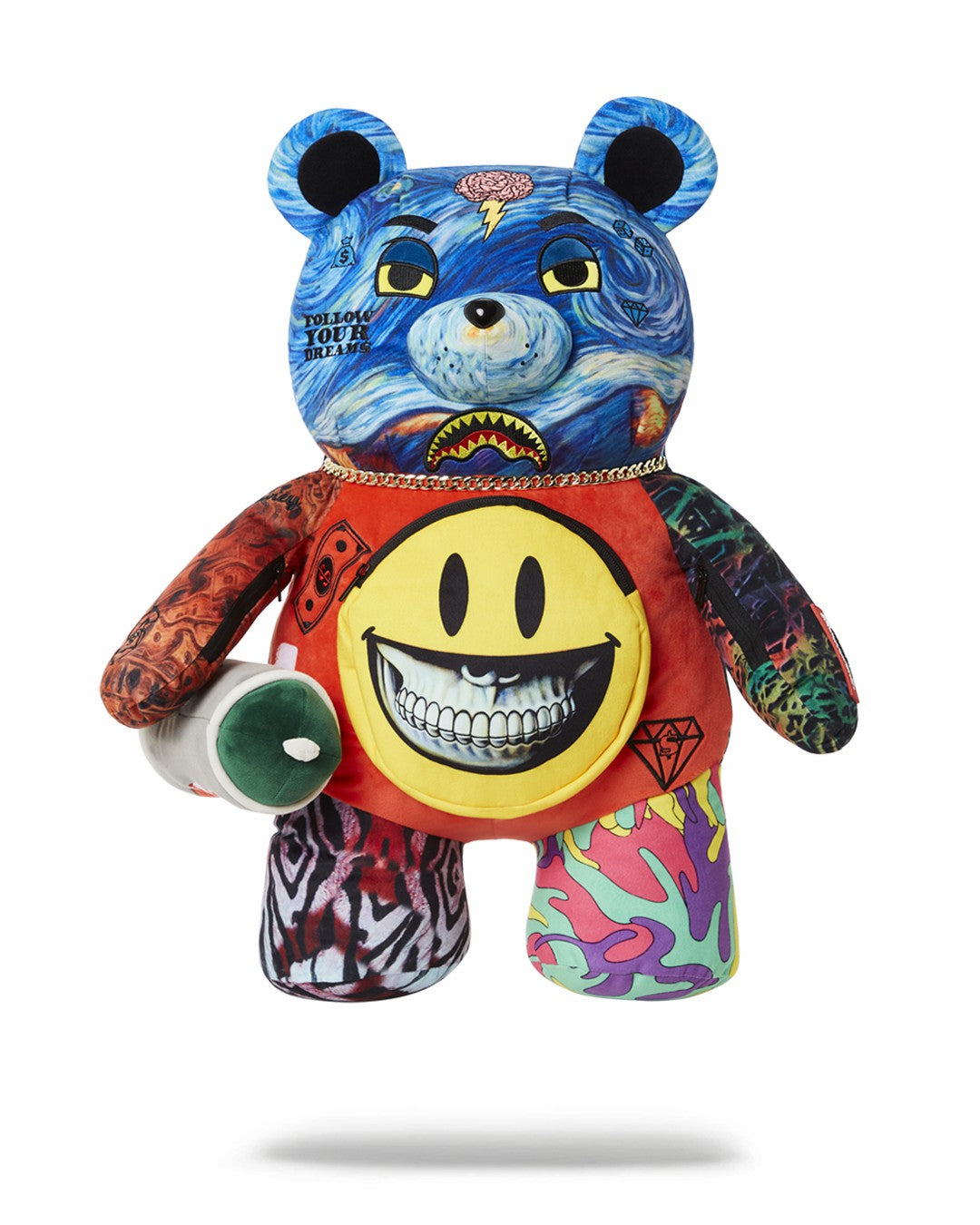 VILLAIN MONEY BEAR TEDDYBEAR RON ENGLISH EDITION BACKPACK