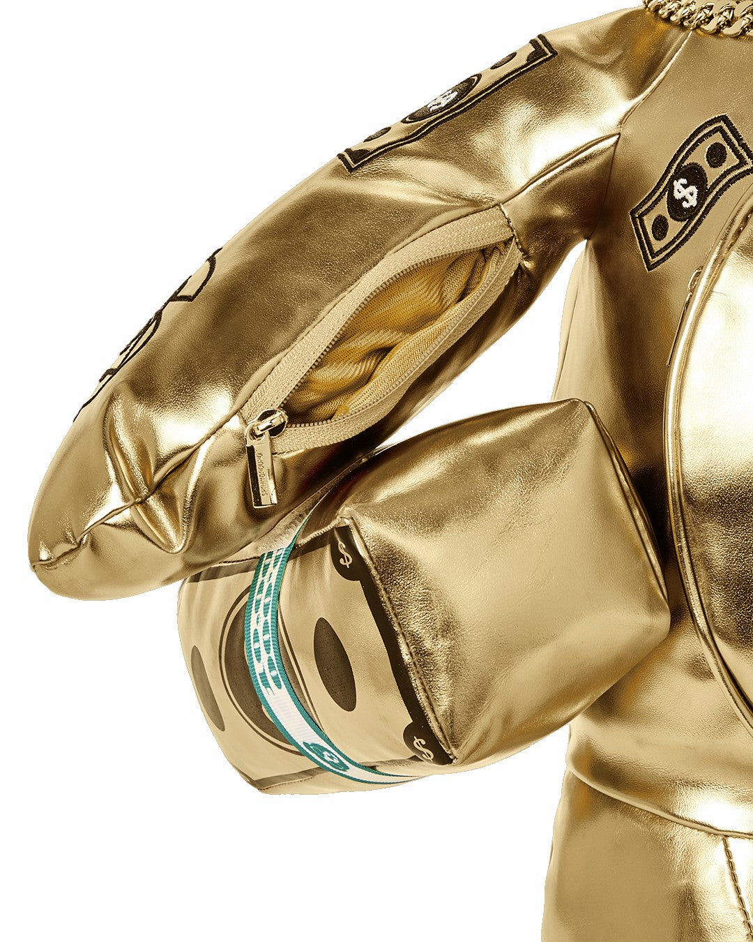 GOLD RUSH MONEYBEAR TEDDYBEAR BACKPACK