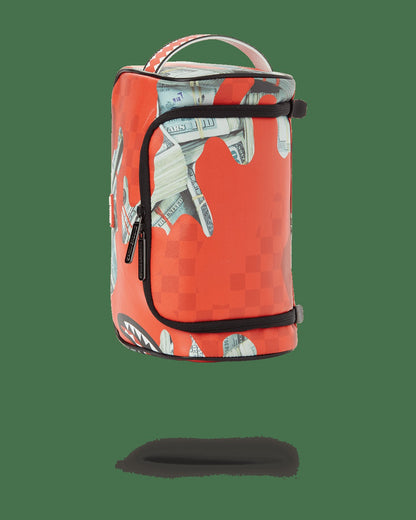 MONEY CAMO (RED) TOILETRY BAG