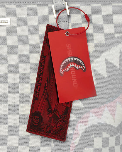 KNIT SHARKS IN PARIS IN CREAM TOTE
