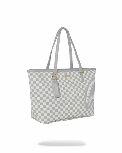 KNIT SHARKS IN PARIS IN CREAM TOTE