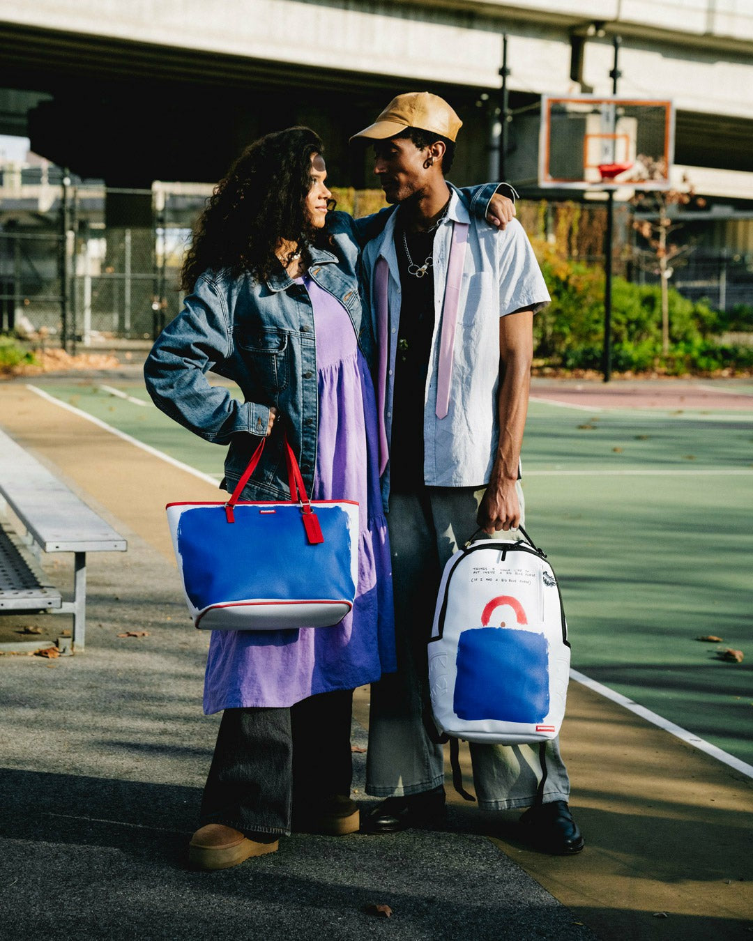 KEITH HARING THE BIG BLUE PURSE ART TOTE