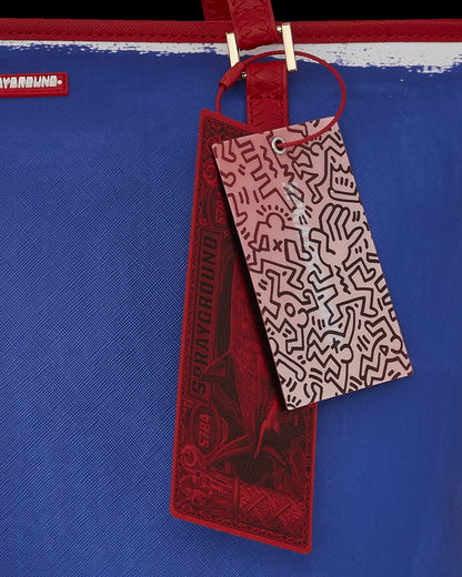 KEITH HARING THE BIG BLUE PURSE ART TOTE