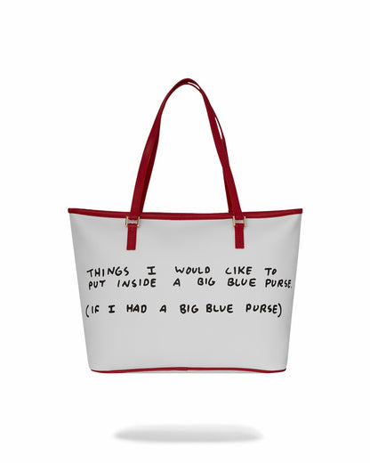 KEITH HARING THE BIG BLUE PURSE ART TOTE