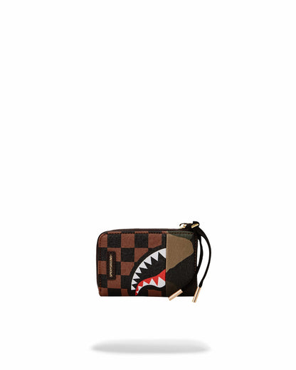 EXTERIOR GOLD ZIP POCKET SHARKS IN PARIS WALLET
