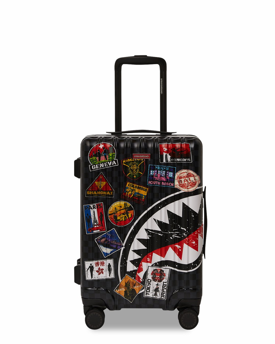 GLOBAL MOGUL UNLIMITED MILES SHARKNAUTICS HARDSHELL CARRY-ON LUGGAGE