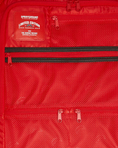 EXTERIOR GOLD ZIP POCKET SHARKS IN PARIS JETSETTER CARRY-ON LUGGAGE