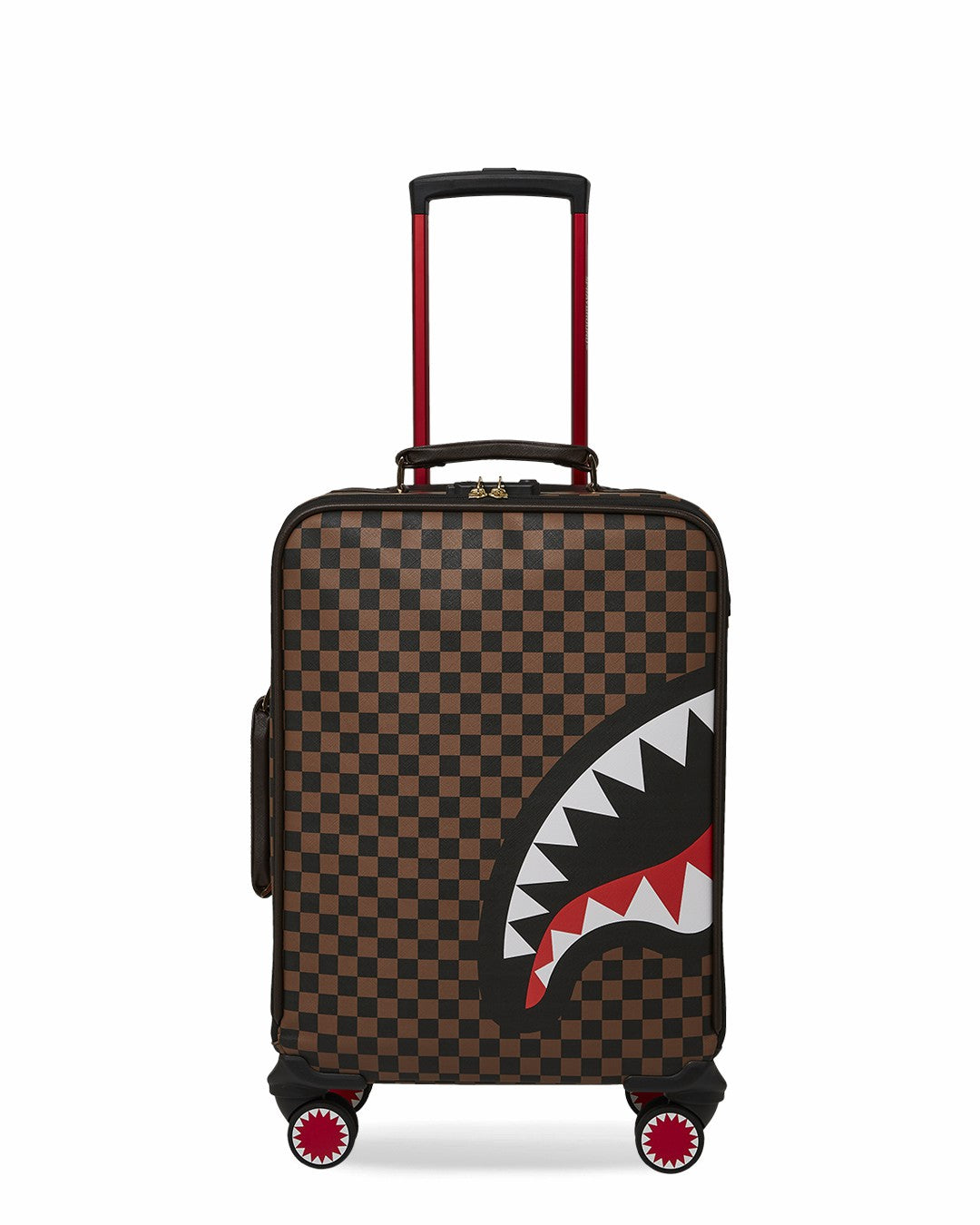 EXTERIOR GOLD ZIP POCKET SHARKS IN PARIS JETSETTER CARRY-ON LUGGAGE