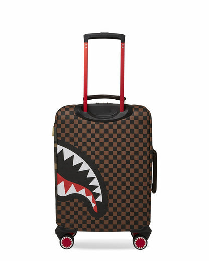 EXTERIOR GOLD ZIP POCKET SHARKS IN PARIS JETSETTER CARRY-ON LUGGAGE