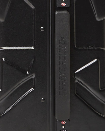 MOLDED SHARKITECTURE BLACK HARDSHELL CARRY-ON LUGGAGE