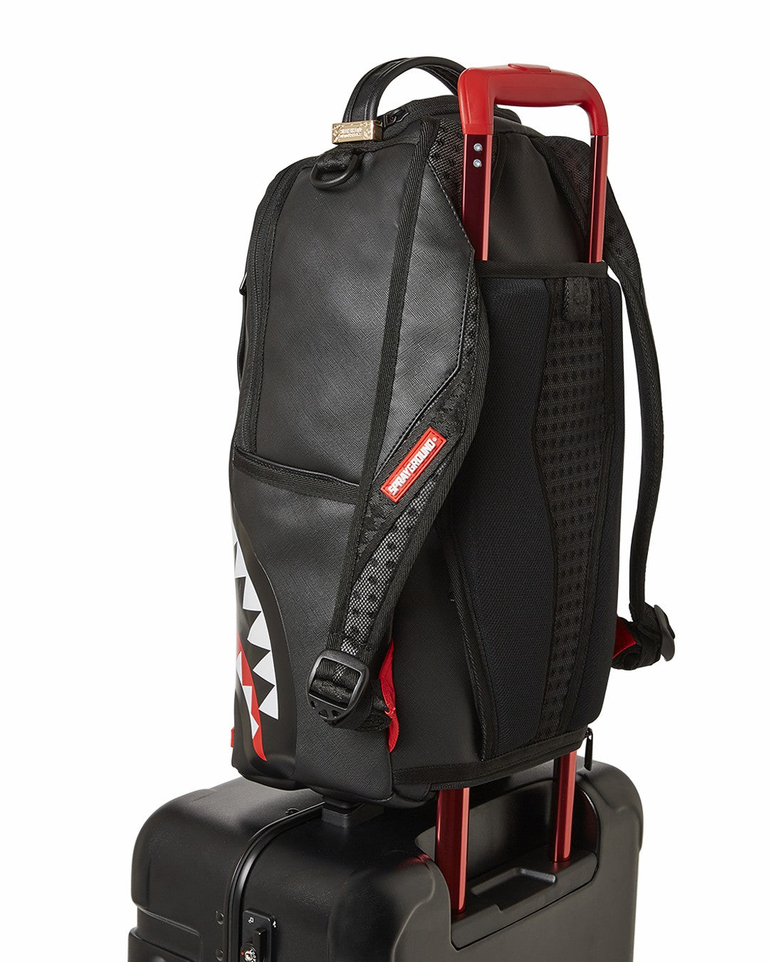 MOLDED SHARKITECTURE BLACK HARDSHELL CARRY-ON LUGGAGE