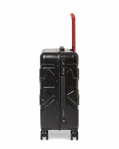MOLDED SHARKITECTURE BLACK HARDSHELL CARRY-ON LUGGAGE