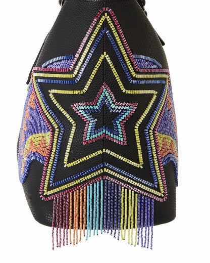 STAR RACER A.I.7 SANDFLOWER COLLAB BEADED TOTE