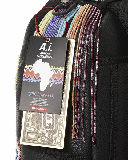 STAR RACER A.I.7 SANDFLOWER COLLAB BEADED BACKPACK