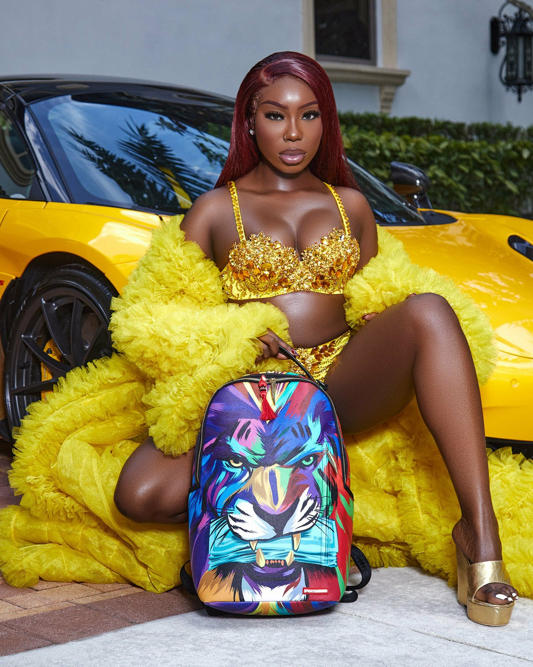 HEAR MY ROAR A.i.6 SANDFLOWER COLLAB BACKPACK (DLXV)
