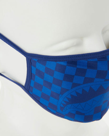 SHARKS IN PARIS (BLUE) FORM-FITTING MASK