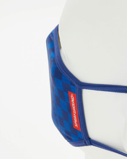 SHARKS IN PARIS (BLUE) FORM-FITTING MASK