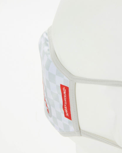 SHARKS IN PARIS (WHITE) FORM-FITTING MASK