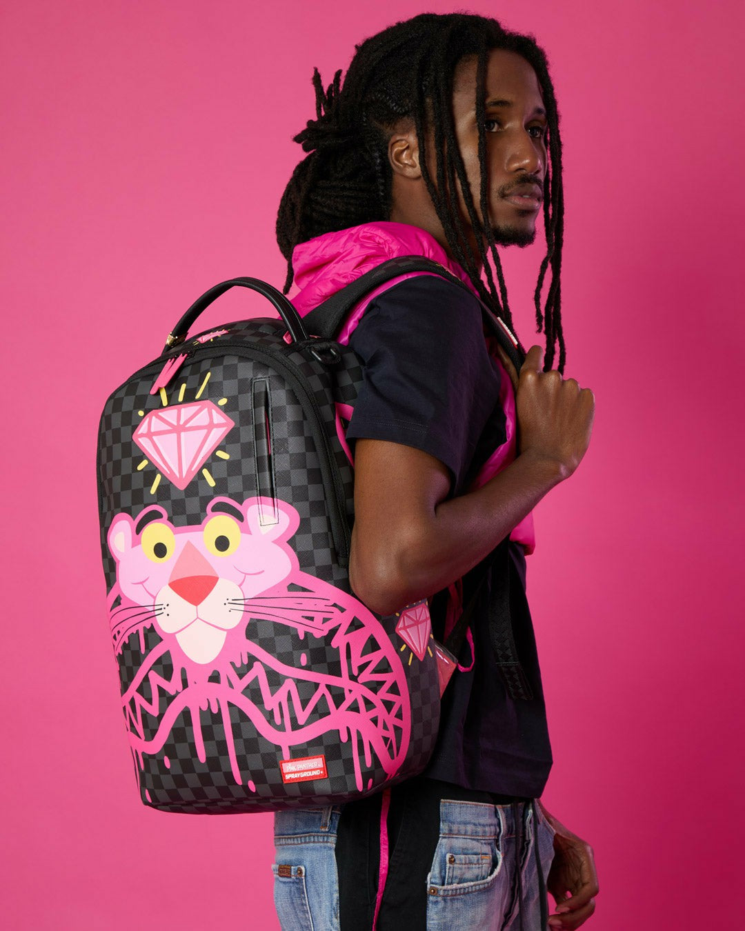 PINK PANTHER DIAMOND SHARK BACKPACK