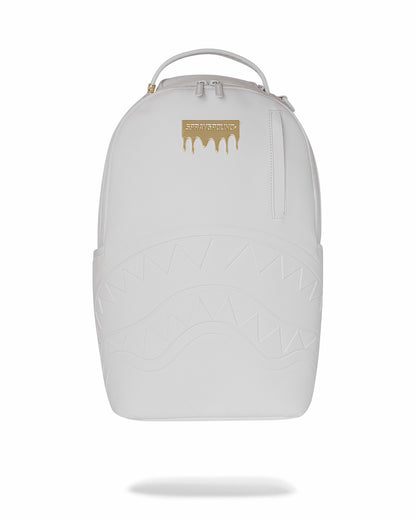 GOLD BRICK LUXE WHITE BACKPACK