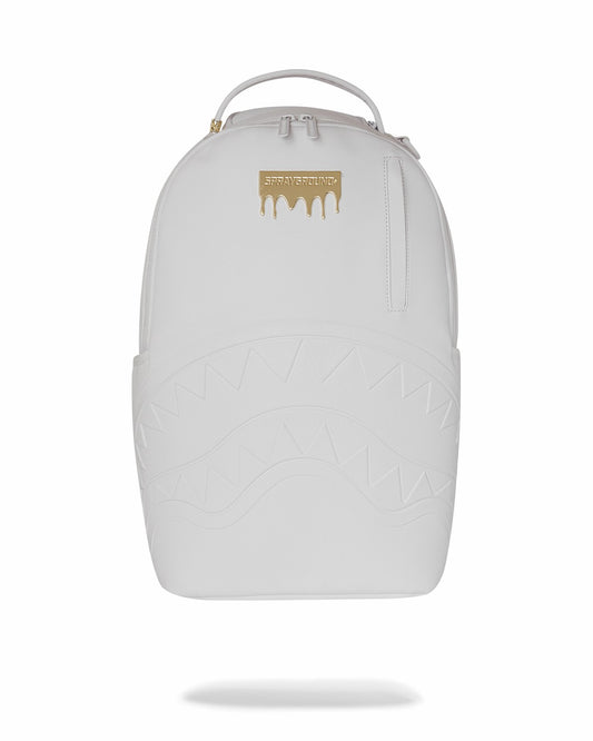GOLD BRICK LUXE WHITE BACKPACK