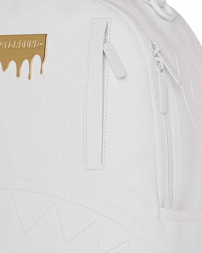 GOLD BRICK LUXE WHITE BACKPACK