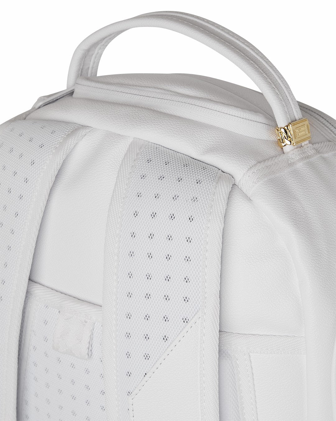 GOLD BRICK LUXE WHITE BACKPACK