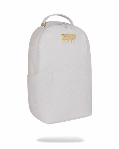 GOLD BRICK LUXE WHITE BACKPACK