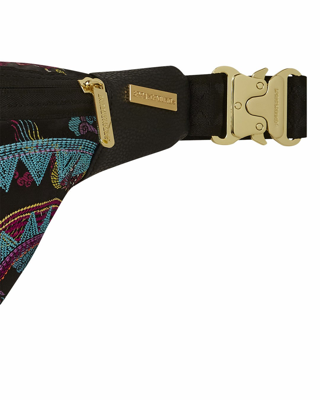 EMBROIDERED DRAGONS SAVVY CROSSBODY