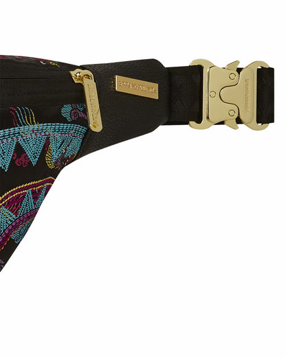 EMBROIDERED DRAGONS SAVVY CROSSBODY